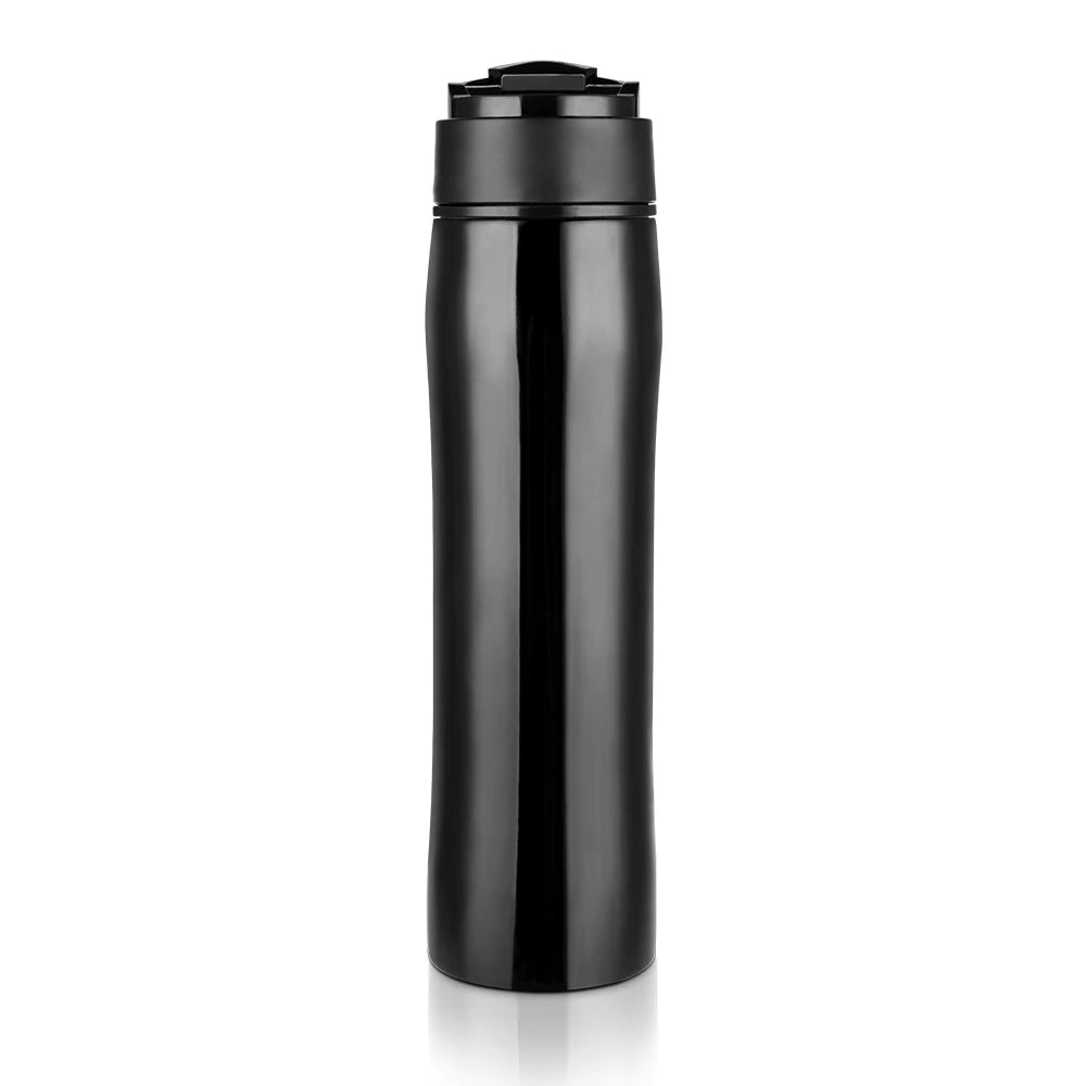 350ML Portable French Press Pot Double Thermal Insulation Cold Storage Travel Outdoor Stainless Steel Bottle Coffee Tea Maker